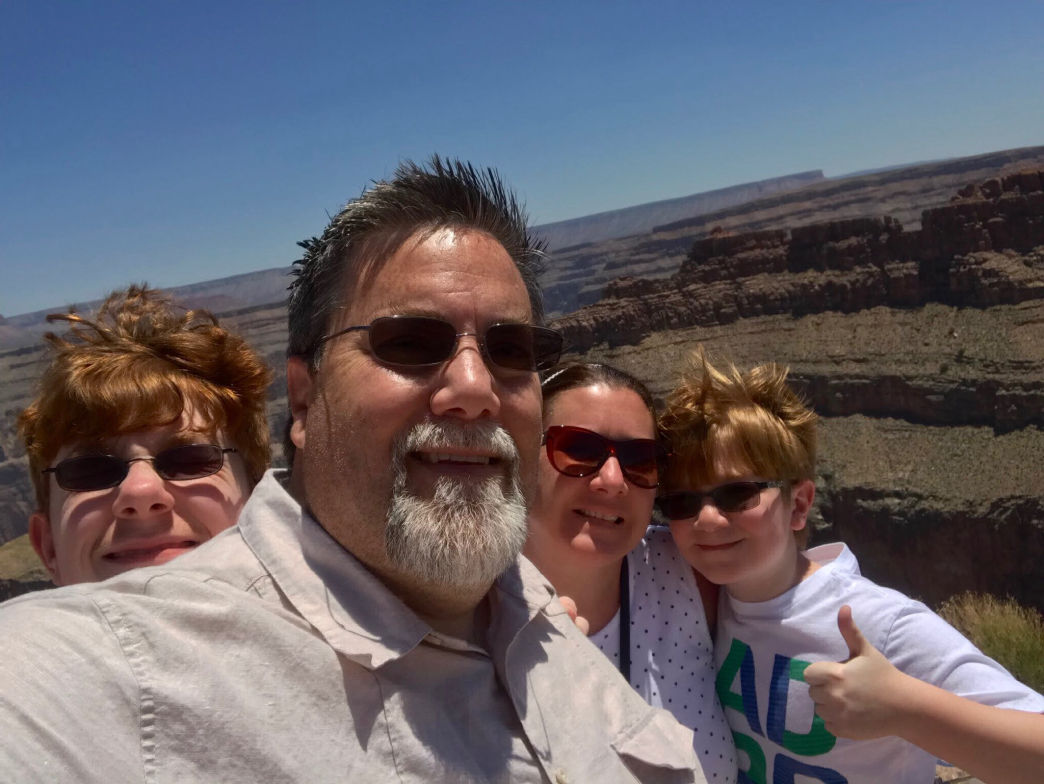 David Brodosi and family Throwback Thursday to 2018 - the Grand Canyon