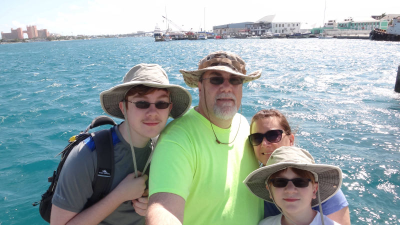 David Brodosi and family caribbean islands
